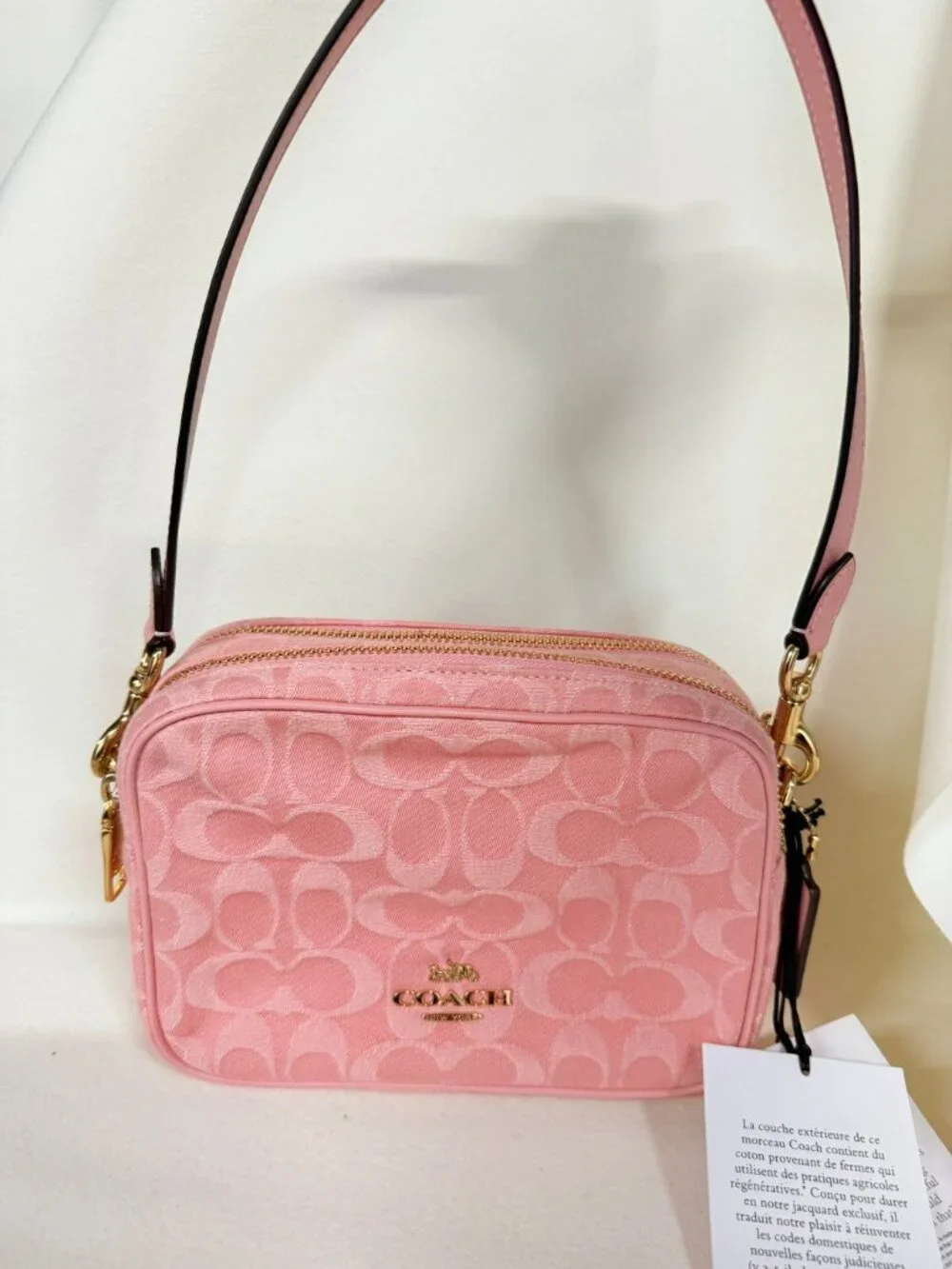 coach Mini Carey Crossbody Bag In Signature Denim cen19